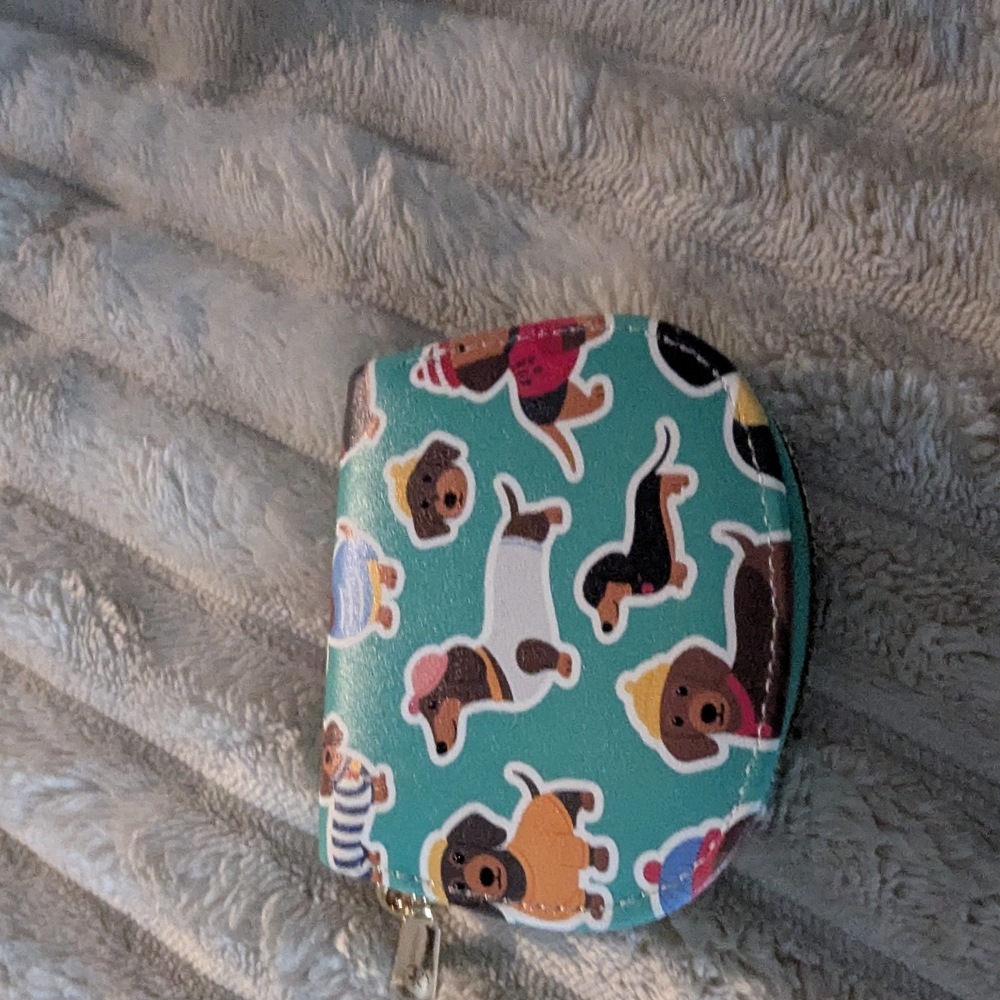 Cute Dog Print Coin Purse
